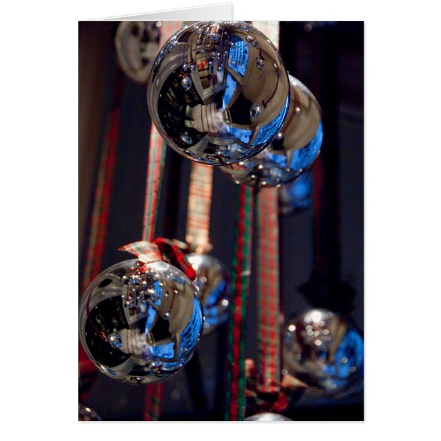 Reflektive Silver Weihnachtsschmuck (Vorne)