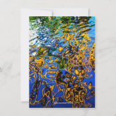 © Reflektive Wasserarme Abstrakte Kunst Einladung (Rückseite)