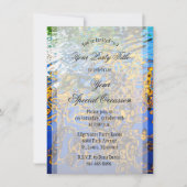 © Reflektive Wasserarme Abstrakte Kunst Einladung (Vorderseite)