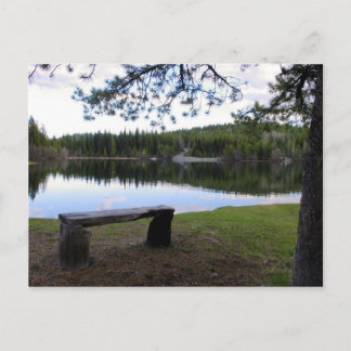 Reflektiver Morgenmoment Postkarte