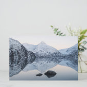 Reflektiver Portage Lake Briefpapier (Stehend Vorderseite)