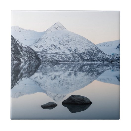 Reflektiver Portage Lake Fliese (Vorderseite)