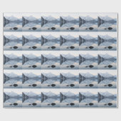 Reflektiver Portage Lake Geschenkpapier (Flach)