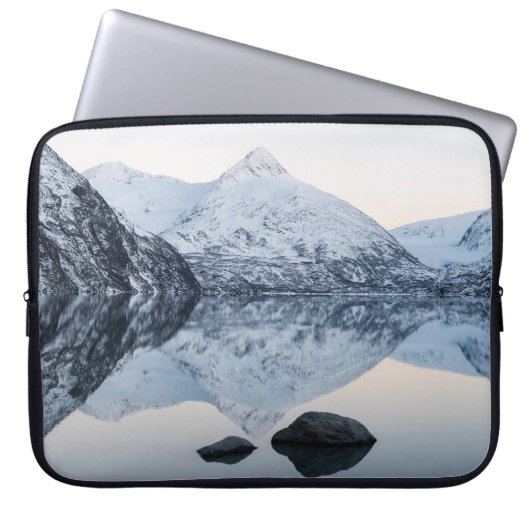 Reflektiver Portage Lake Laptopschutzhülle (Vorderseite)