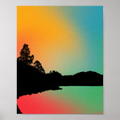 Reflektiver See Poster (Vorne)