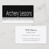 Reflektiver Text - Bogenübungen - Visitenkarte (Vorne/Hinten)