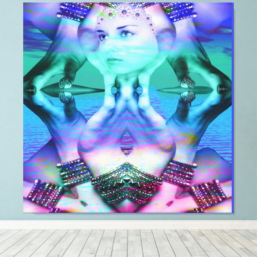 Reflektiver Traum Leinwanddruck (Insitu (Holzboden))