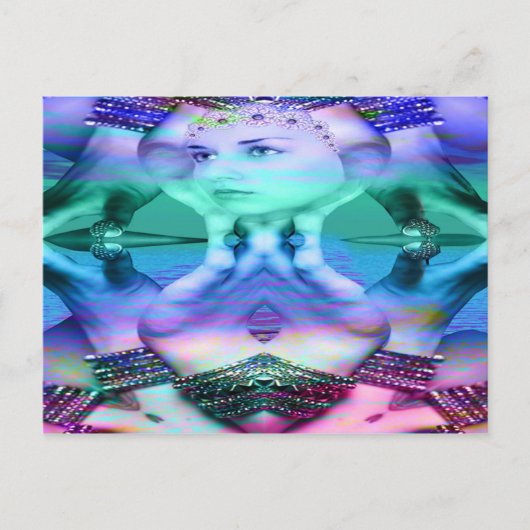 Reflektiver Traum Postkarte (Vorderseite)