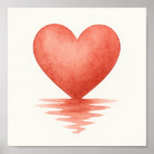 Reflektives Herz Poster (Vorne)