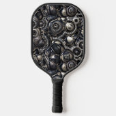 Reflektives Konturmuster Pickleball Schläger (Rückseite)