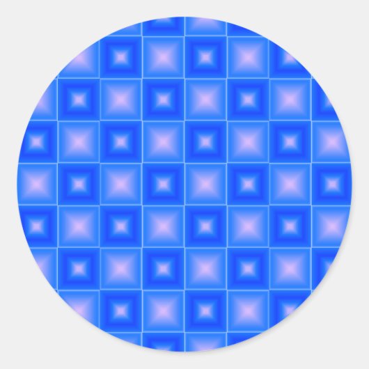 Reflektives Muster für gepolsterte Tile Runder Aufkleber (Vorderseite)