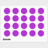 Reflektives Muster für gepolsterte Tile Runder Aufkleber (Blatt)