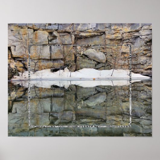 Reflektoren an der Felswand ergänzen den Foto Poster (Vorne)