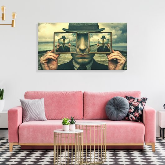 Reflexibilität Leinwanddruck (Insitu (Wohnzimmer))