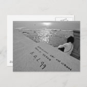 Reflexion am Meer Postkarte (Vorne/Hinten)