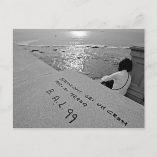 Reflexion am Meer Postkarte