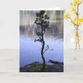 Reflexion auf dem Wasser Karte (Gelbe Blume)