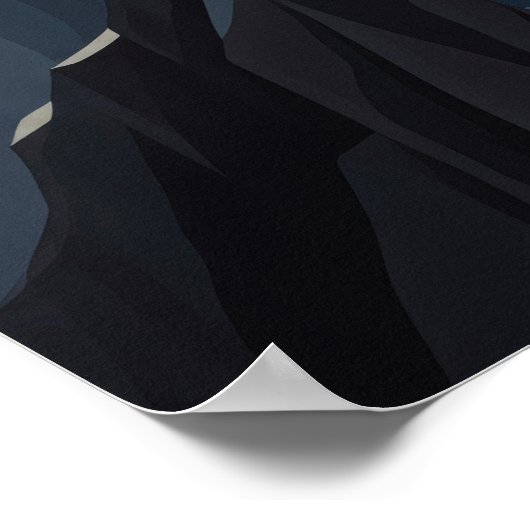 RÉFLEXION DANS LE FROID (Reflektion in der Kälte)  Poster (Ecke)