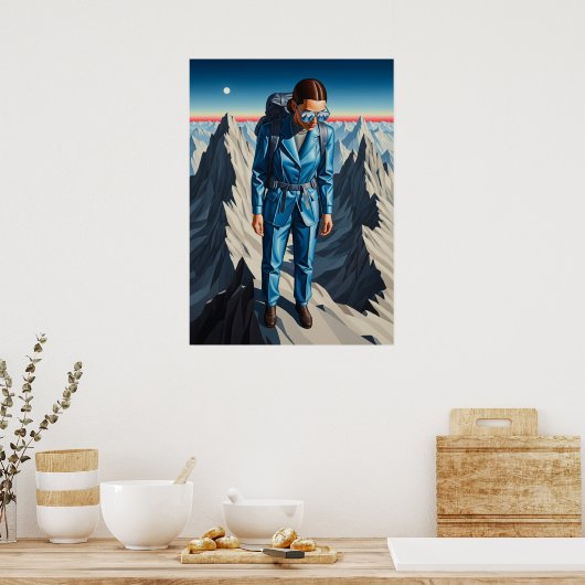 RÉFLEXION DANS LE FROID (Reflektion in der Kälte)  Poster (Küche)