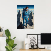 RÉFLEXION DANS LE FROID (Reflektion in der Kälte)  Poster (Heimbüro)