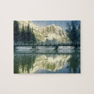 Reflexion der Berge im Fluss, Yosemite Puzzle