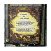 Reflexion der inneren Stärke Fliese (Vorderseite)