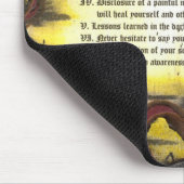 Reflexion der inneren Stärke Mousepad (Ecke)