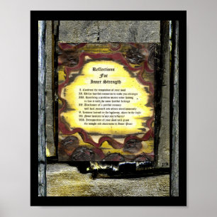 Reflexion der inneren Stärke Poster