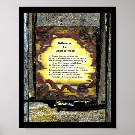 Reflexion der inneren Stärke Poster (Vorne)