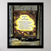 Reflexion der inneren Stärke Poster (Vorne)