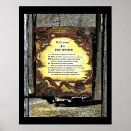 Reflexion der inneren Stärke Poster