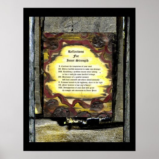 Reflexion der inneren Stärke Poster (Vorne)