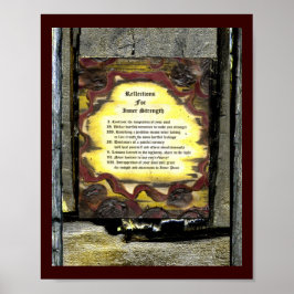 Reflexion der inneren Stärke Poster