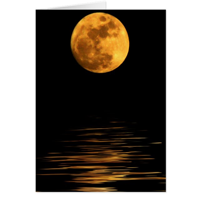 Reflexion einer Vollmond-leeren Karte (Vorne)
