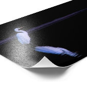 Reflexion eines Egrets Fotodruck (Ecke)