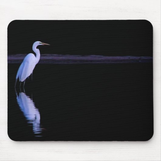 Reflexion eines Egrets Mousepad (Vorne)
