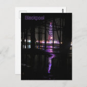 Reflexion im Wasser des Blackpool-Turms, Postkarte (Vorne/Hinten)