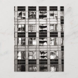 Reflexion in B & W Postkarte