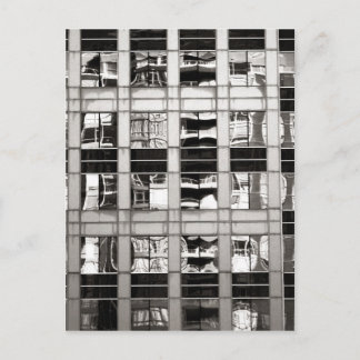 Reflexion in B & W Postkarte