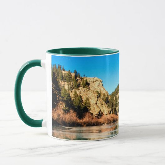 Reflexion in Elevenmile Schlucht Tasse (Links)