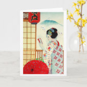 REFLEXION, JAPANISCHE GEISHA KARTE (Gelbe Blume)