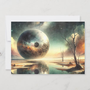 Reflexion über Chaos Feiertagskarte