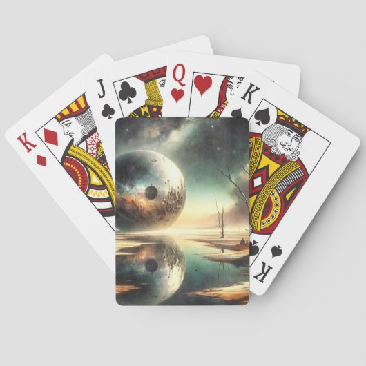 Reflexion über Chaos Spielkarten (Rückseite)