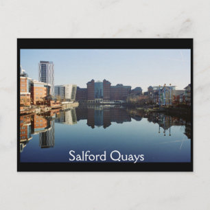 Reflexion über den Hafen, Salford Quays Postkarte