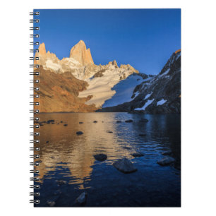 Reflexion von Fitz Roy am Sonnenaufgang Notizblock