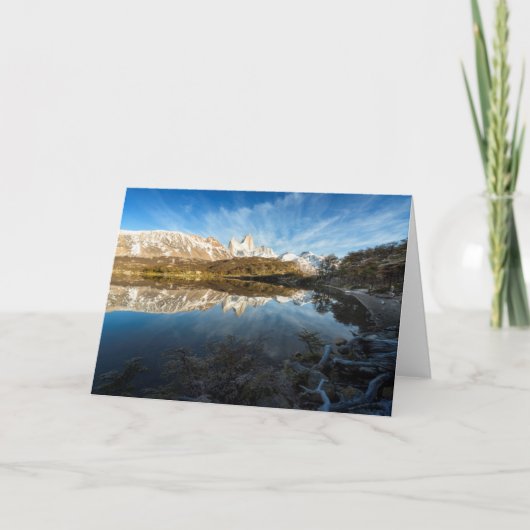 Reflexion von Patagonia Karte (Vorderseite)