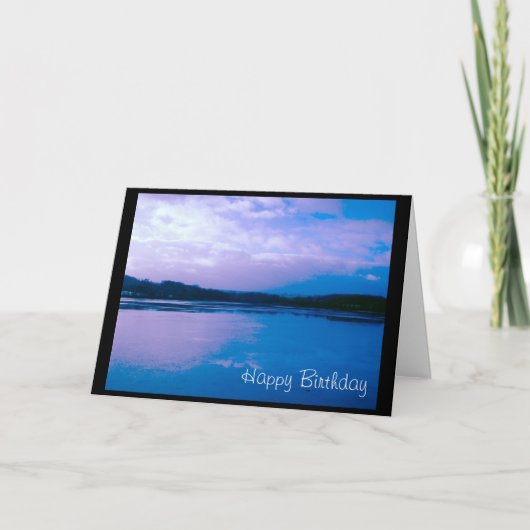 Reflexionen blau karte (Vorderseite)