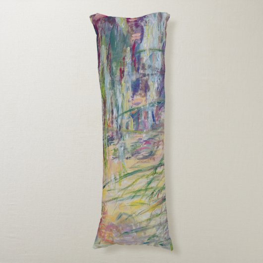 Reflexionen Claude Monets | auf dem Wasser, 1917 Seitenschläferkissen (Vorderseite Vertikal)