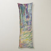 Reflexionen Claude Monets | auf dem Wasser, 1917 Seitenschläferkissen (Rückseite (Vertikal))