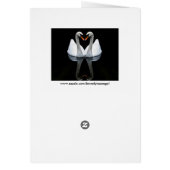 Reflexionen der Liebe, Herz-Form, weiße Schwäne (Hinten)